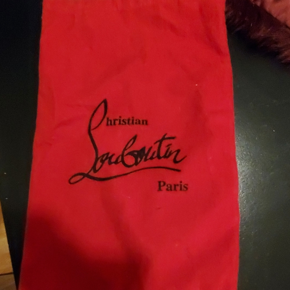 Christian Louboutin Black Sling Back Heels